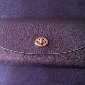 Dark Navy COACH Slim Envelope Wallet